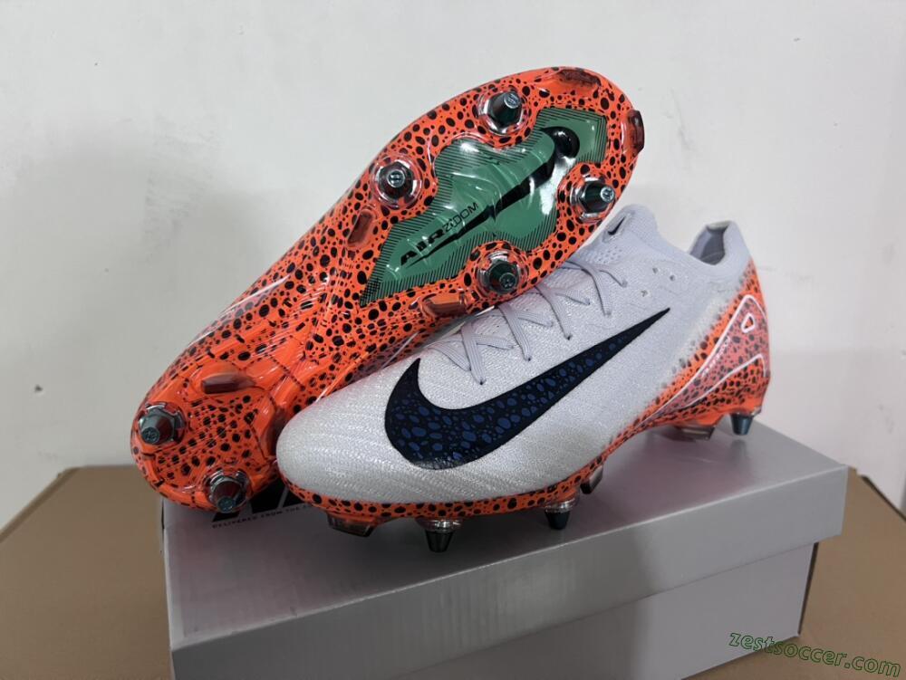 Nike Air Zoom Mercurial Vapor 16 Elite SG Low-Tops Soccer Cleats - Grey/Black/Leopard