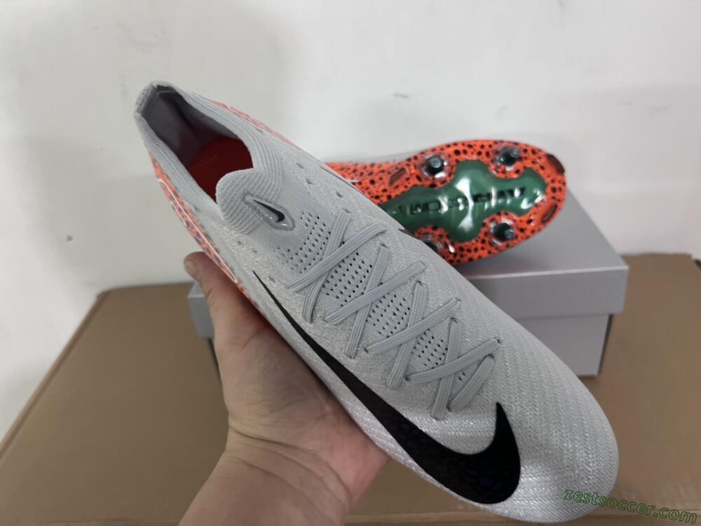 Nike Air Zoom Mercurial Vapor 16 Elite SG Low-Tops Soccer Cleats - Grey/Black/Leopard