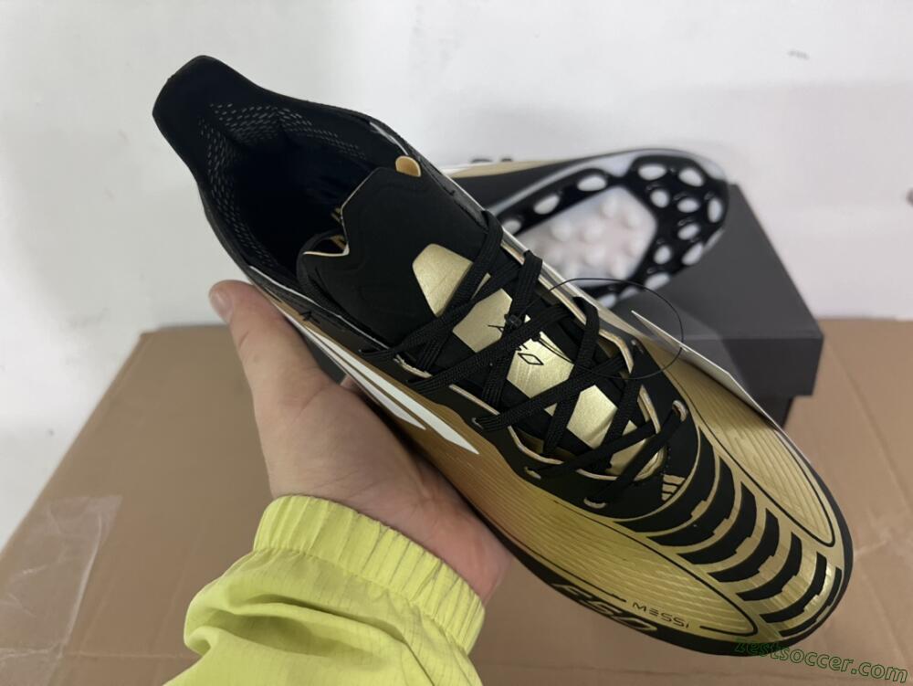Adidas F50 Elite Messi MG Low-Tops Soccer Cleats - Gold/Black/White