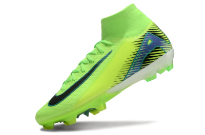Nike Air Zoom Mercurial Superfly 10 Elite FG High-Tops Soccer Cleats - Yellow/Black/Blue