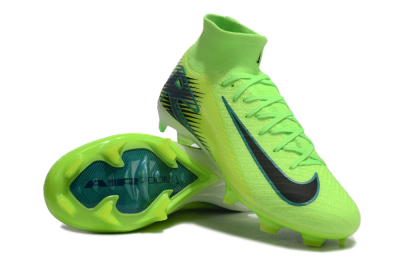 Nike Air Zoom Mercurial Superfly 10 Elite FG High-Tops Soccer Cleats - Yellow/Black/Blue