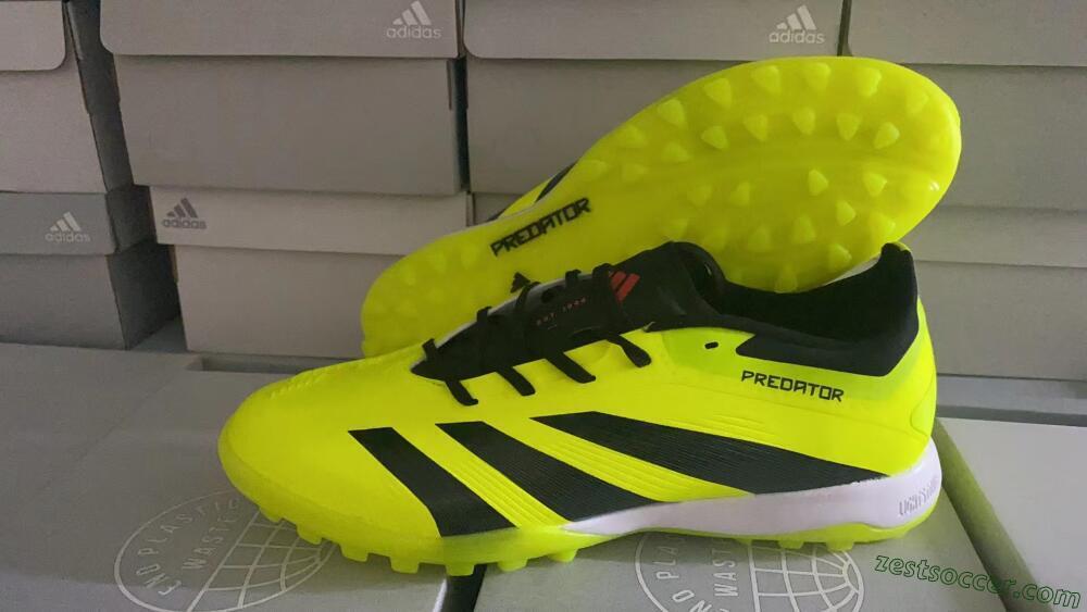 Adidas Predator 24 Elite TF Low-Tops Soccer Shoes - Yellow/Black/White