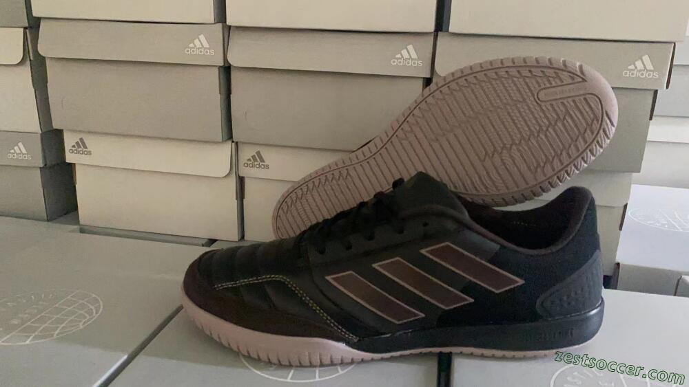 Adidas Top Sala Competition IC Low-Tops Soccer Shoes - Black/Brown/Pink