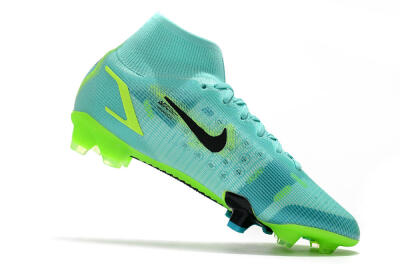 Nike Mercurial Superfly 8 Elite FG High-Tops Soccer Cleats - Jade/Black/Yellow
