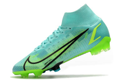 Nike Mercurial Superfly 8 Elite FG High-Tops Soccer Cleats - Jade/Black/Yellow