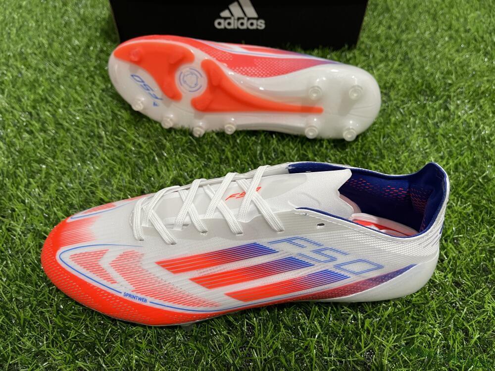 Adidas F50 Elite AG Low-Tops Soccer Cleats - Red/White/Blue