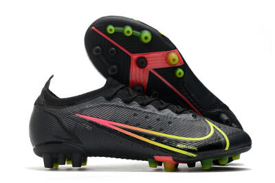 Nike Mercurial Vapor 14 Elite AG Low-Tops Soccer Cleats - Black/Yellow/Pink