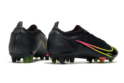 Nike Mercurial Vapor 14 Elite AG Low-Tops Soccer Cleats - Black/Yellow/Pink