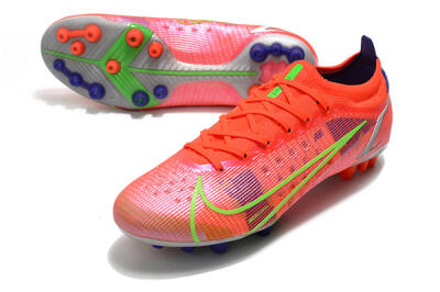 Nike Mercurial Vapor 14 Elite AG Low-Tops Soccer Cleats - Red/Yellow/Silver