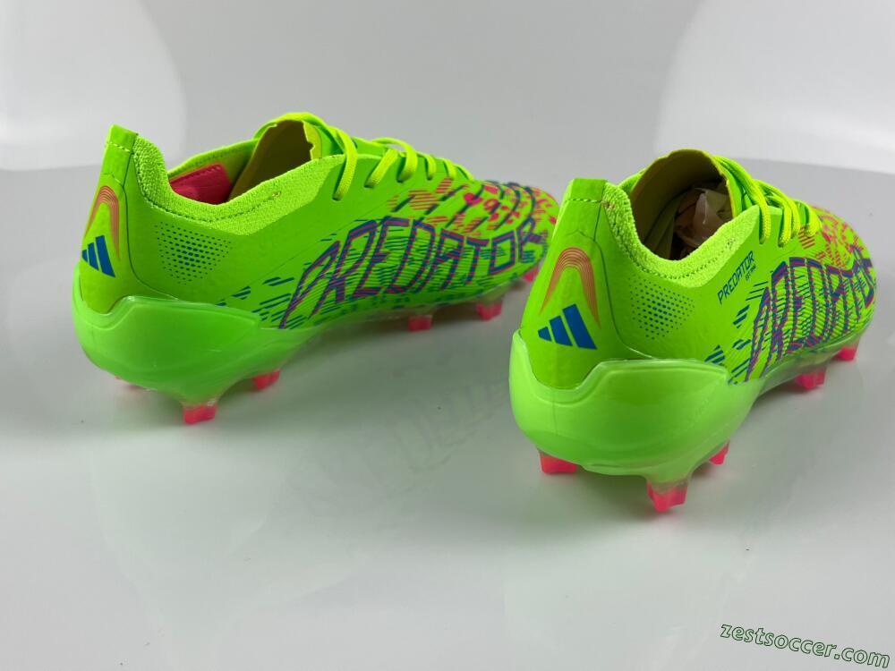 Adidas Predator Elite 24 FG Low-Tops Soccer Cleats - Yellow/Blue/Purple
