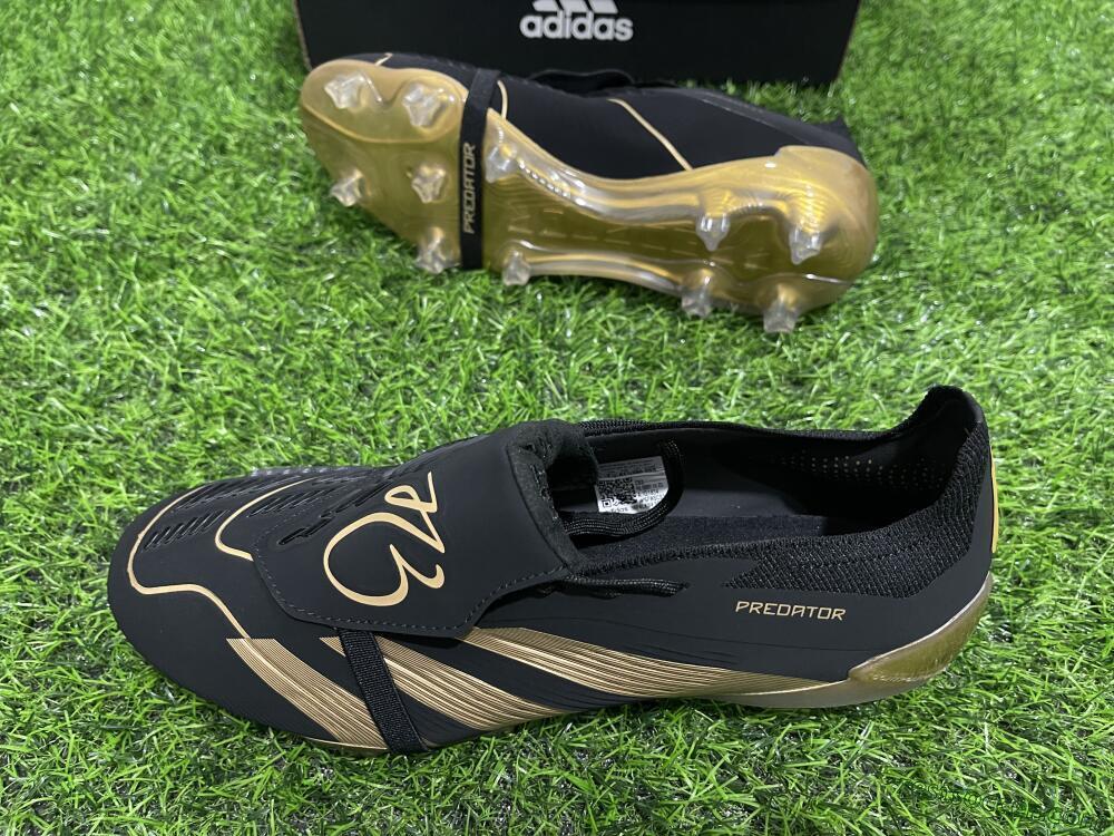 Adidas Predator Elite Tongue FG Low-Tops Soccer Cleats - Black/Gold