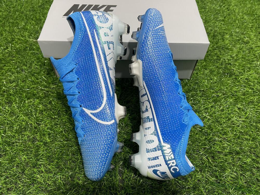 Nike Mercurial Vapor 13 Elite FG Low-Tops Soccer Cleats - Blue/White