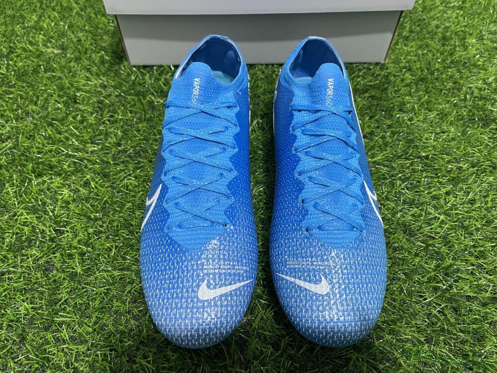 Nike Mercurial Vapor 13 Elite FG Low-Tops Soccer Cleats - Blue/White