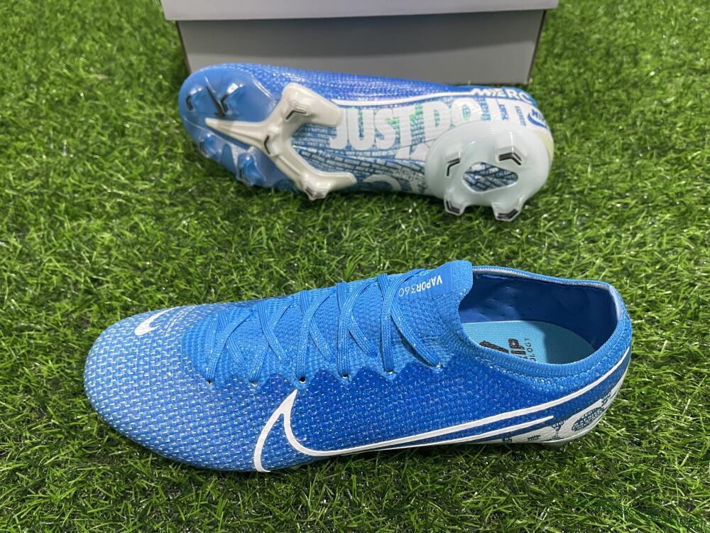 Nike Mercurial Vapor 13 Elite FG Low-Tops Soccer Cleats - Blue/White