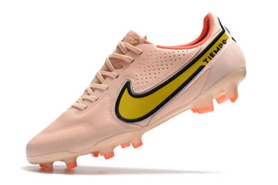 Nike Tiempo Legend 9 Elite FG Low-Tops Soccer Cleats - Pink/Yellow/Black
