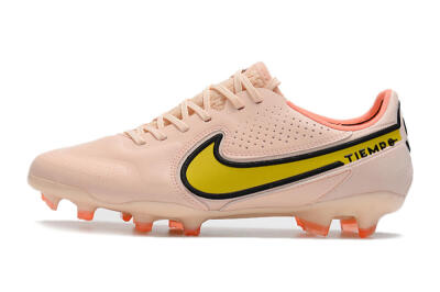 Nike Tiempo Legend 9 Elite FG Low-Tops Soccer Cleats - Pink/Yellow/Black