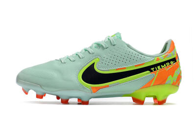 Nike Tiempo Legend 9 Elite FG Low-Tops Soccer Cleats - Jade/Yellow/Black