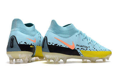 Nike Phantom GT2 DF Elite FG High-Tops Soccer Cleats - Jade/Yellow/Pink
