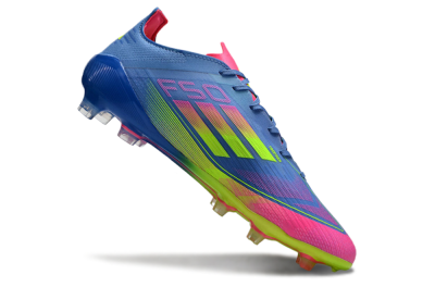 Adidas F50 Elite TF Low-Tops Soccer Shoes - Blue/Pink/Yellow