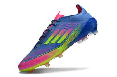 Adidas F50 Elite TF Low-Tops Soccer Shoes - Blue/Pink/Yellow