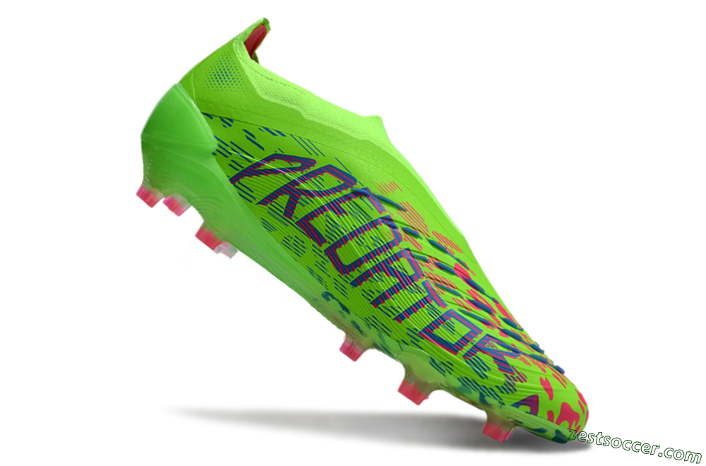 Adidas Predator Elite Laceless FG Low-Tops Soccer Cleats - Yellow/Red/Purple 4