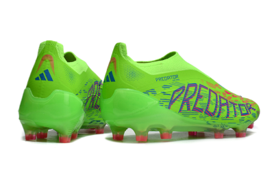 Adidas Predator Elite Laceless FG Low-Tops Soccer Cleats - Yellow/Red/Purple
