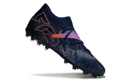 Puma Future Ultimate MG Low-Tops Soccer Cleats - Blue/Pink/Yellow