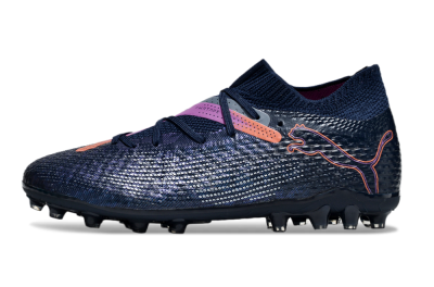 Puma Future Ultimate MG Low-Tops Soccer Cleats - Blue/Pink/Yellow