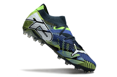 Puma Future Ultimate MG Low-Tops Soccer Cleats - Black/Blue/Yellow