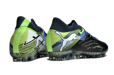 Puma Future Ultimate MG Low-Tops Soccer Cleats - Black/Blue/Yellow