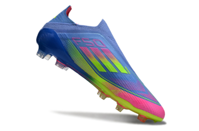 Adidas F50 Elite FG Low-Tops Soccer Cleats - Blue/Pink/Yellow