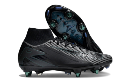 Nike Air Zoom Mercurial Superfly 10 Elite SG High-Tops Soccer Cleats - Black/Jade