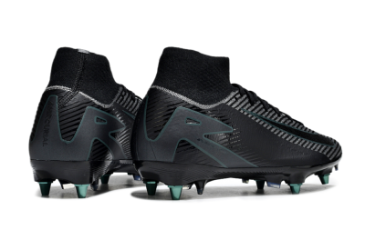 Nike Air Zoom Mercurial Superfly 10 Elite SG High-Tops Soccer Cleats - Black/Jade