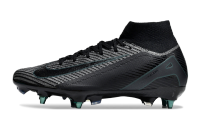 Nike Air Zoom Mercurial Superfly 10 Elite SG High-Tops Soccer Cleats - Black/Jade