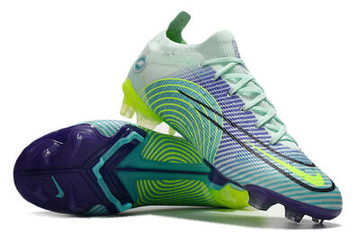 ike Mercurial Vapor 14 Elite FG Low-Tops Soccer Cleats - Blue/Jade/Yellow