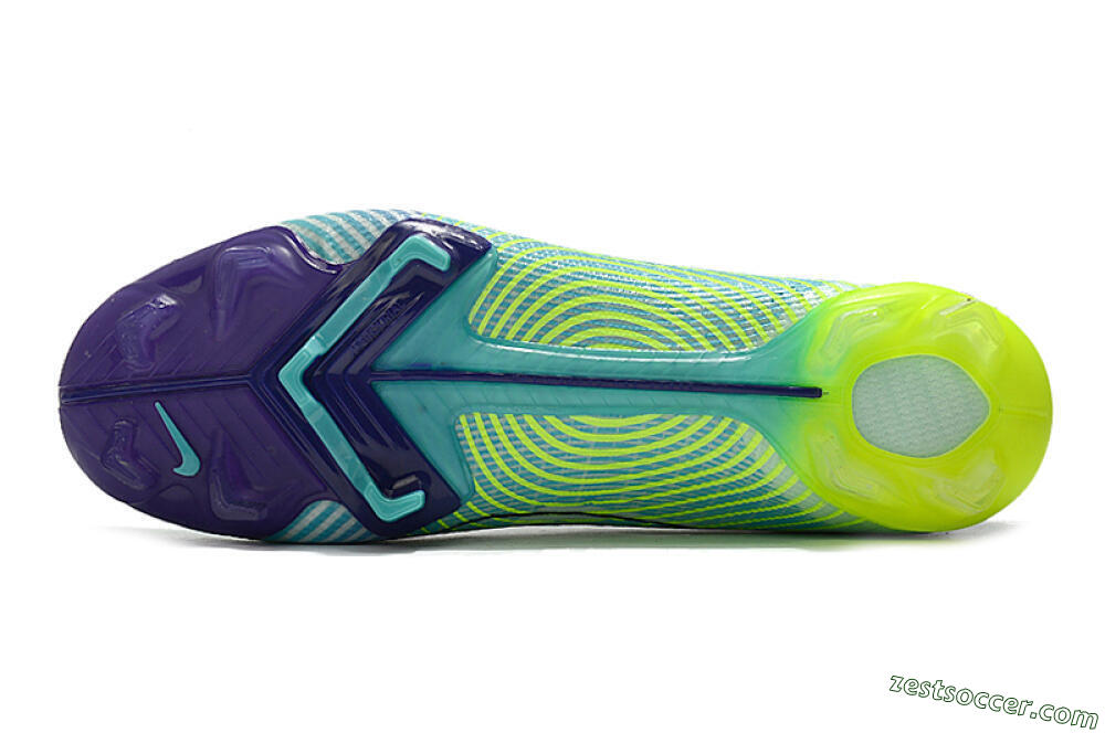 ike Mercurial Vapor 14 Elite FG Low-Tops Soccer Cleats - Blue/Jade/Yellow 6