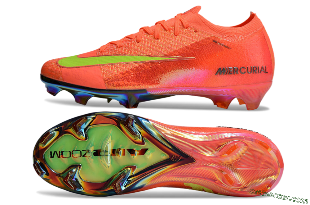 Nike Air Zoom Mercurial Vapor 16 Elite FG Low-Tops Soccer Cleats - Orange/Yellow/Black 1