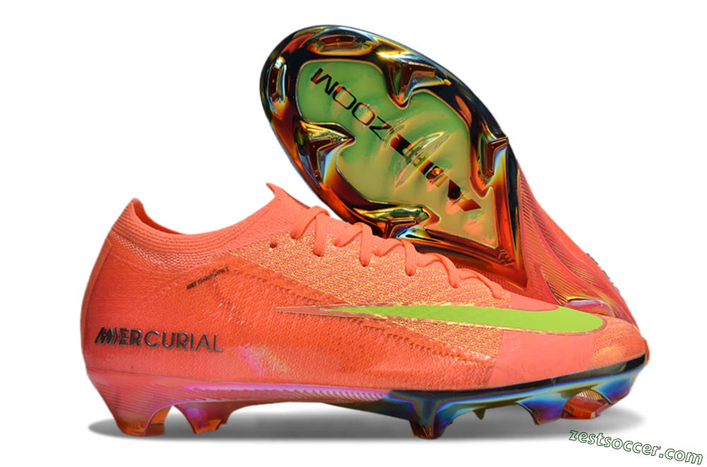 Nike Air Zoom Mercurial Vapor 16 Elite FG Low-Tops Soccer Cleats - Orange/Yellow/Black 0