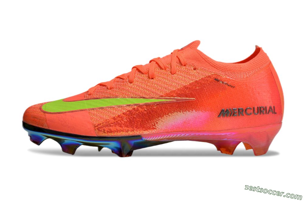 Nike Air Zoom Mercurial Vapor 16 Elite FG Low-Tops Soccer Cleats - Orange/Yellow/Black 2