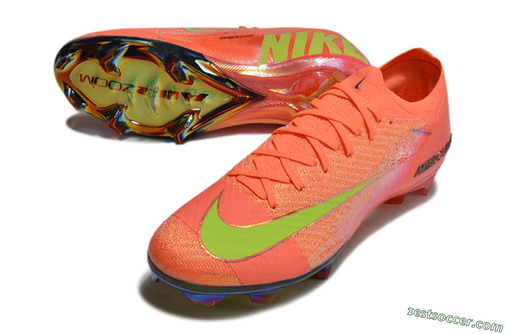 Nike Air Zoom Mercurial Vapor 16 Elite FG Low-Tops Soccer Cleats - Orange/Yellow/Black 3