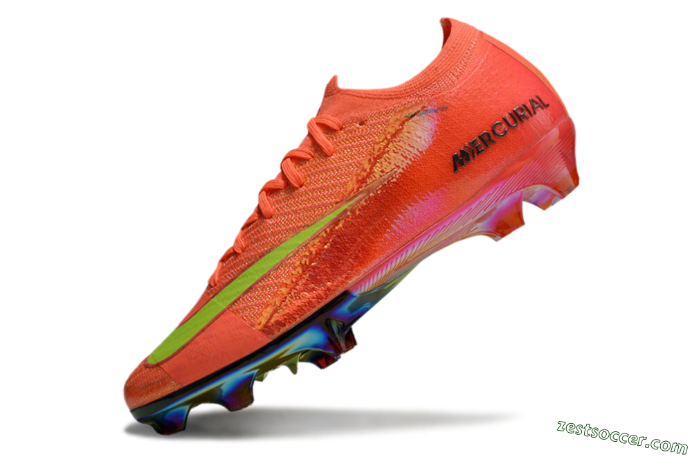 Nike Air Zoom Mercurial Vapor 16 Elite FG Low-Tops Soccer Cleats - Orange/Yellow/Black 4