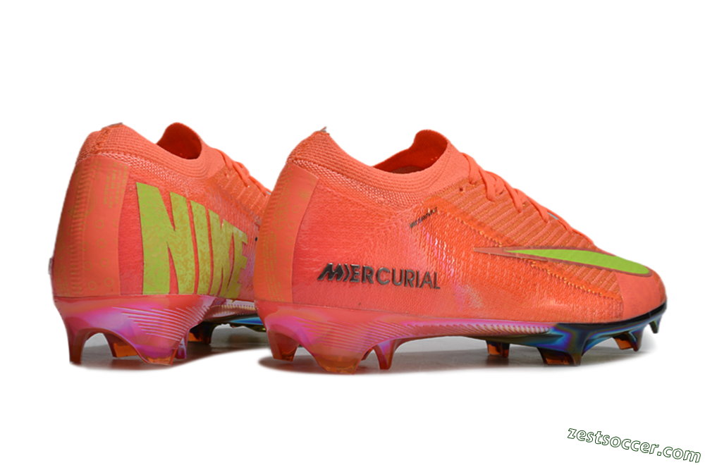 Nike Air Zoom Mercurial Vapor 16 Elite FG Low-Tops Soccer Cleats - Orange/Yellow/Black 6