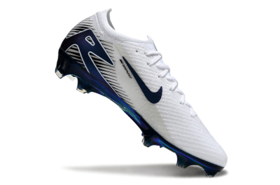 Nike Air Zoom Mercurial Vapor 16 Elite FG Low-Tops Soccer Cleats - White/Blue/Gold