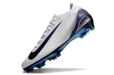 Nike Air Zoom Mercurial Vapor 16 Elite FG Low-Tops Soccer Cleats - White/Blue/Gold