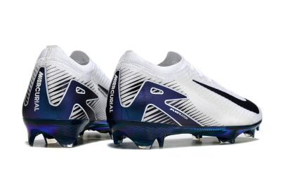 Nike Air Zoom Mercurial Vapor 16 Elite FG Low-Tops Soccer Cleats - White/Blue/Gold