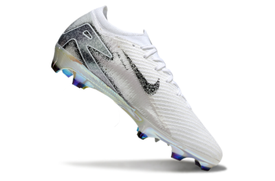 Nike Air Zoom Mercurial Vapor 16 Elite FG Low-Tops Soccer Cleats - White/Black/Grey