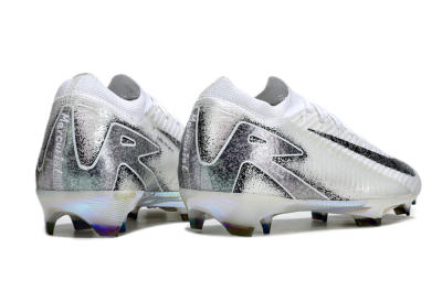 Nike Air Zoom Mercurial Vapor 16 Elite FG Low-Tops Soccer Cleats - White/Black/Grey