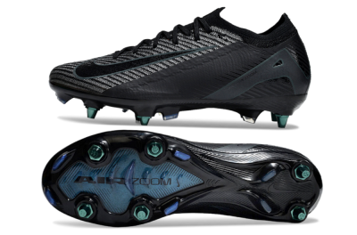 Nike Air Zoom Mercurial Vapor 16 Elite SG Low-Tops Soccer Cleats - Black/Silver/Blue