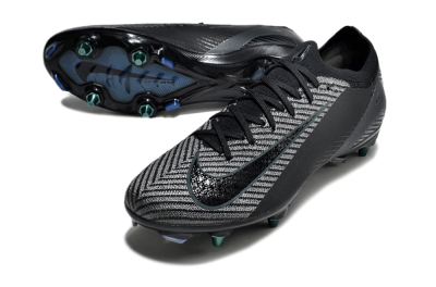 Nike Air Zoom Mercurial Vapor 16 Elite SG Low-Tops Soccer Cleats - Black/Silver/Blue