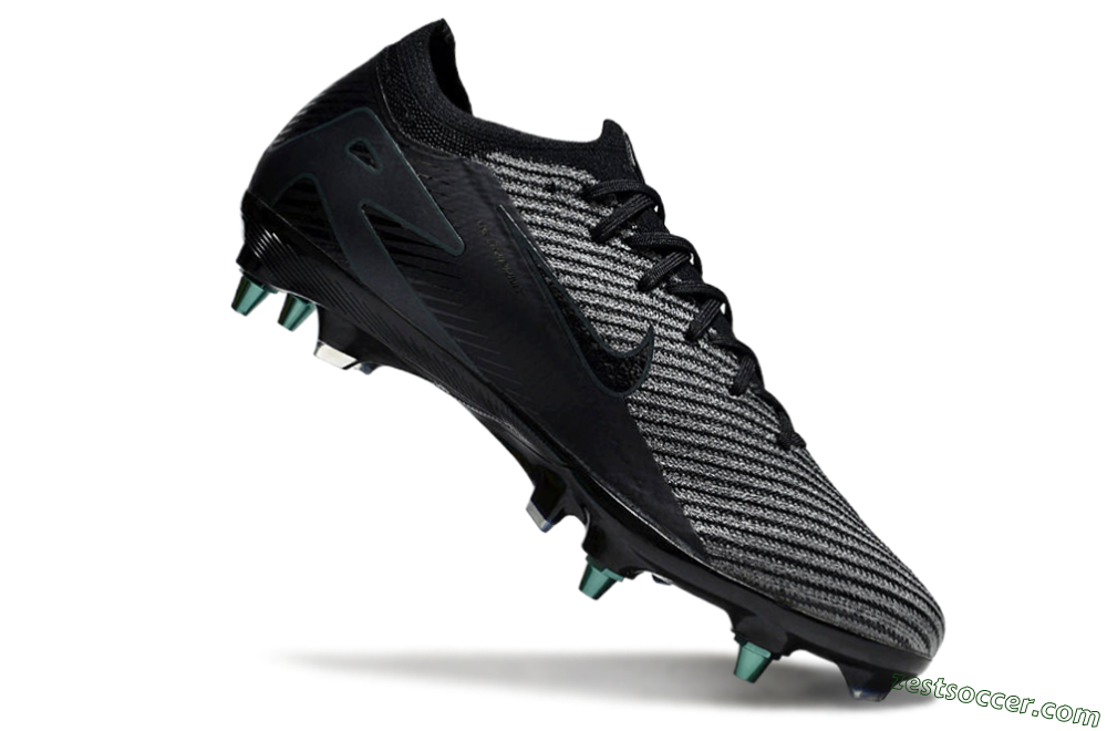 Nike Air Zoom Mercurial Vapor 16 Elite SG Low-Tops Soccer Cleats - Black/Silver/Blue 4